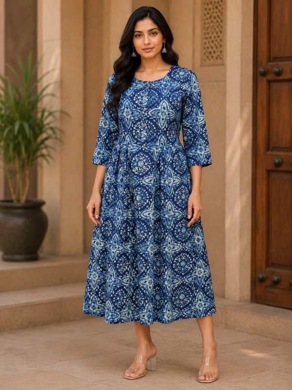 Neel Chakra Printed Pocket Frock