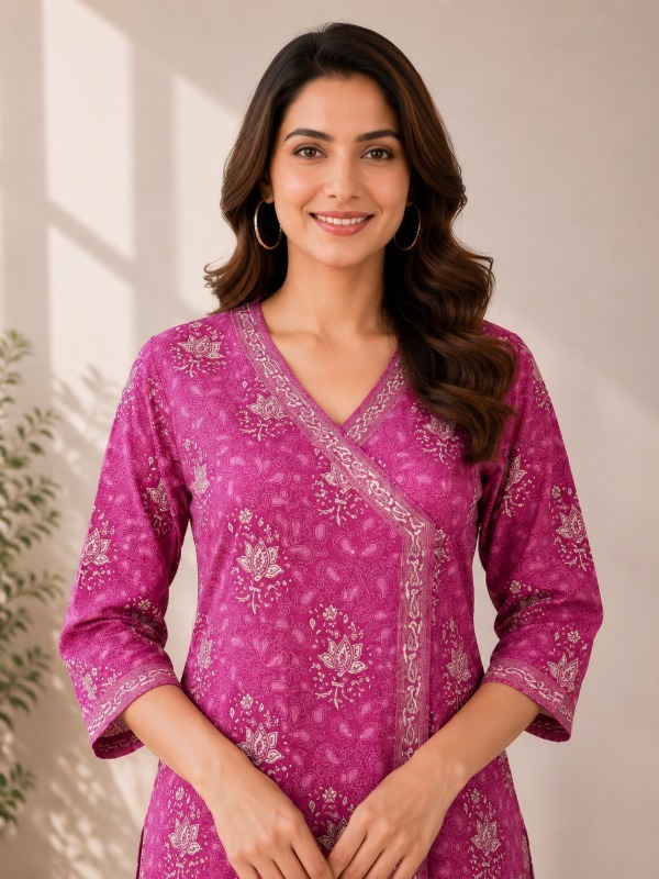 Gulnaar Angrakha Kurta Set