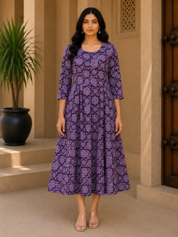 Floral Mandala Printed Kurta