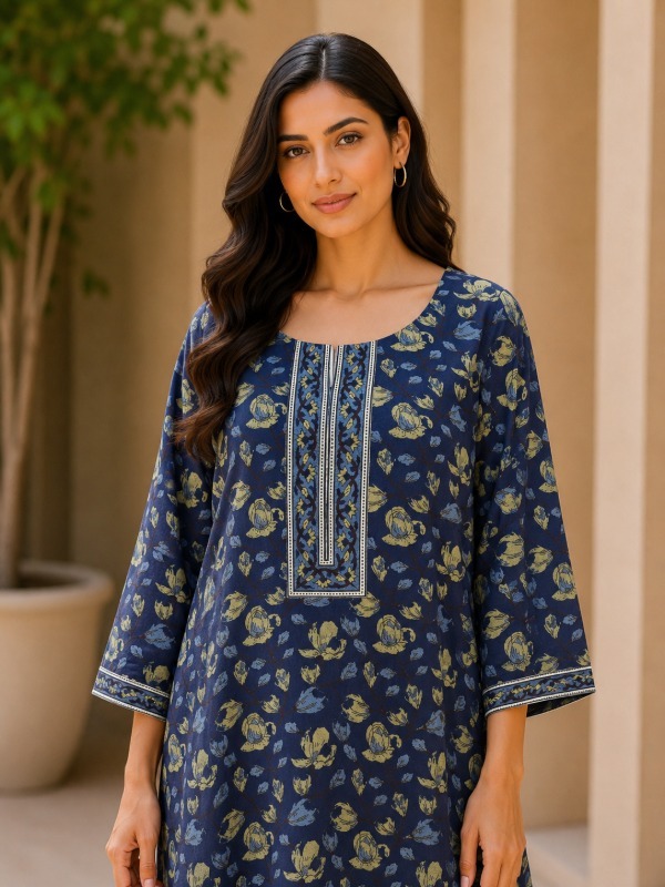 Mystic Flora Print Kurta