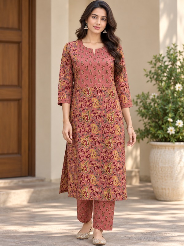 Floral Yoke kurta set