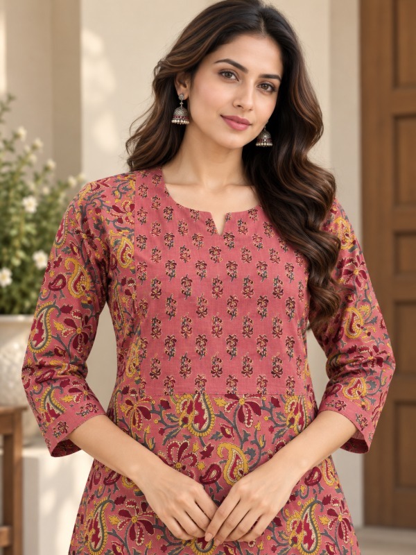 Floral Yoke kurta set