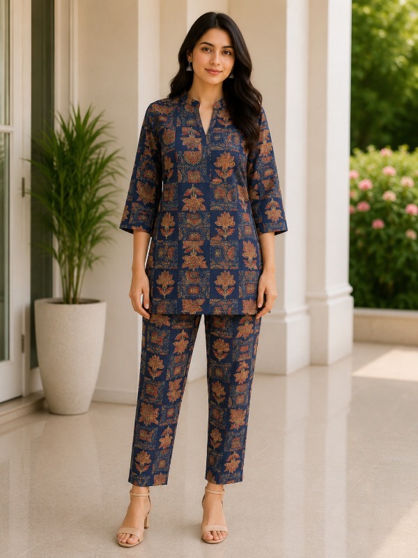 Vincia Mughal Motif Print Cord-set