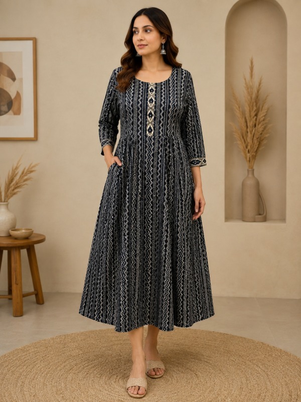 Leheriya Saaz Pocket Frock