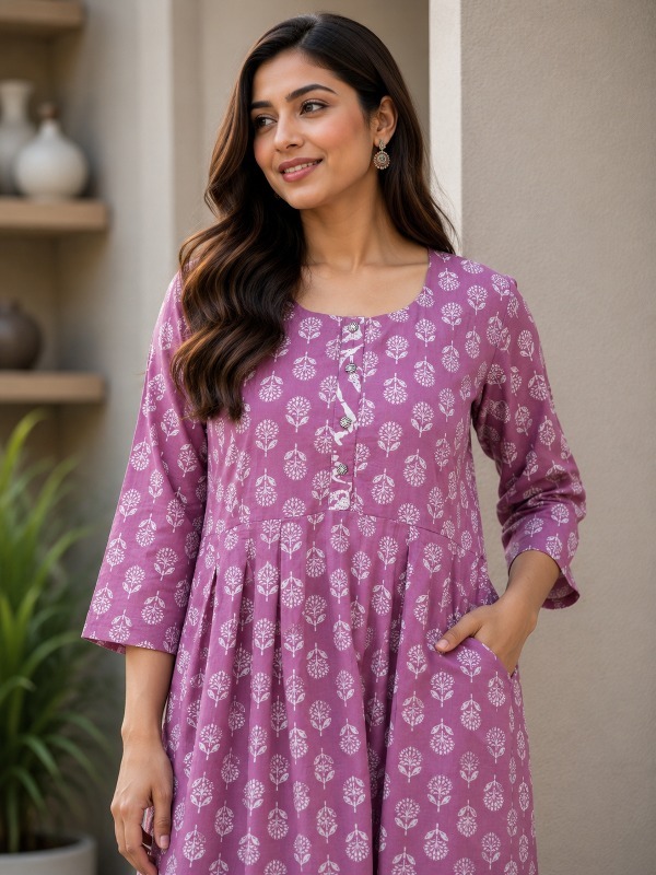Phool Vaani Printed Pocket Frock