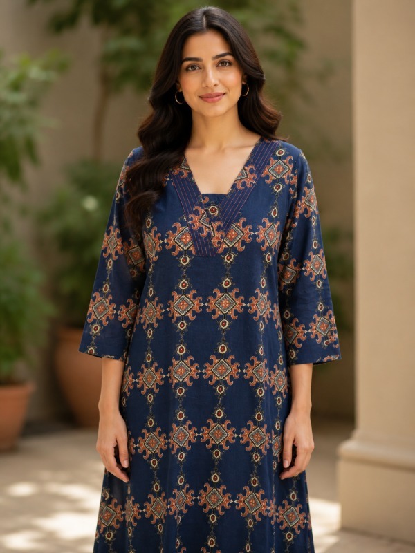 Vincia Regal Diamond Printed Kurta