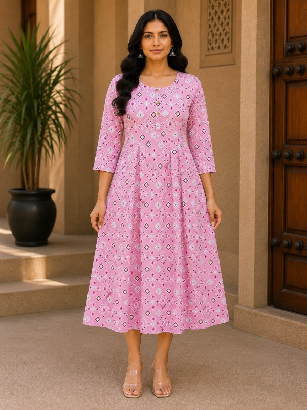 Diamond Printed Frock