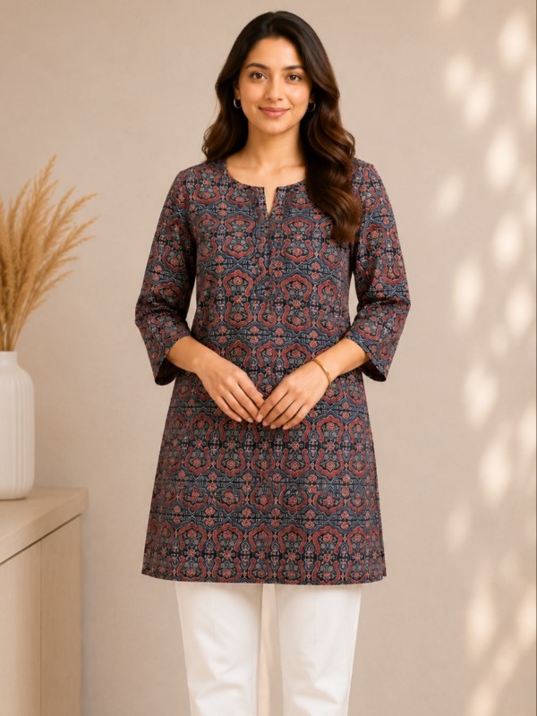 Midnight Ajrakh Charm
