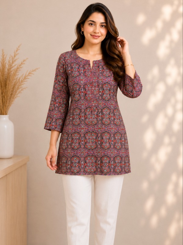 Midnight Ajrakh Charm