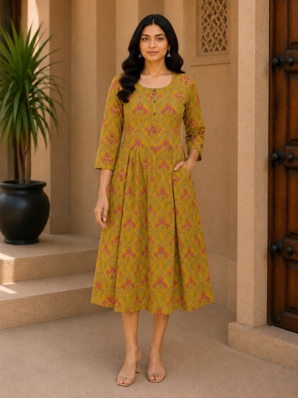 Guljaal Printed Frock