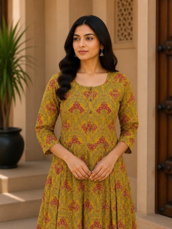 Guljaal Printed Frock