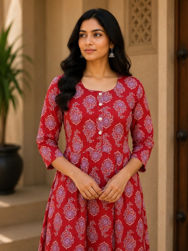 Shahi Paisley Printed Kurta