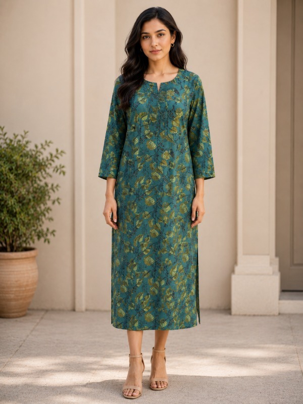 Forest whisper printed Kurta