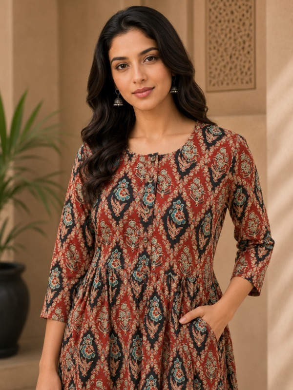 Guljaal Printed Pocket Frock