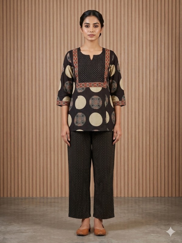 Noir Polka Elegance