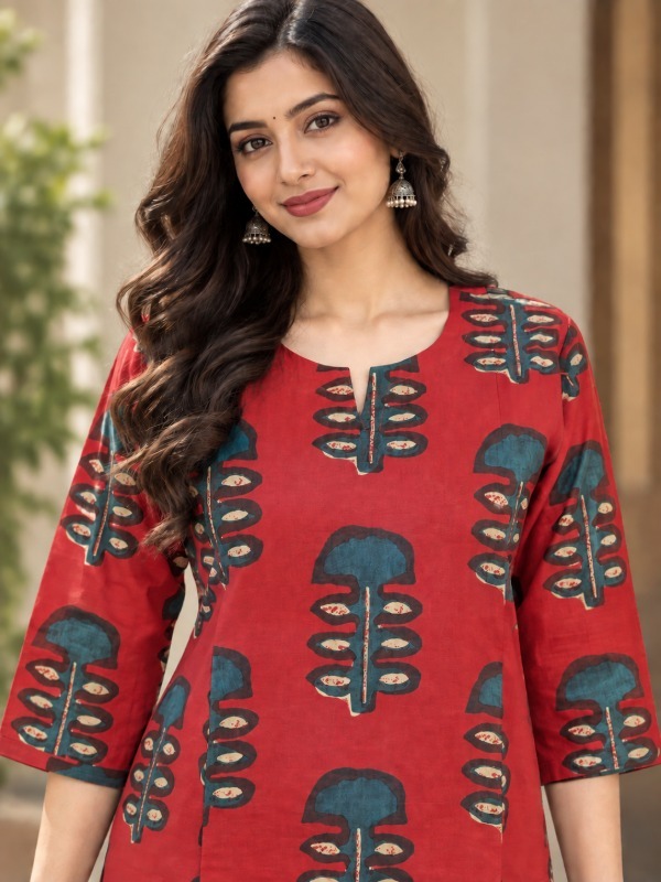 Madhubani Motif Printed Kurta