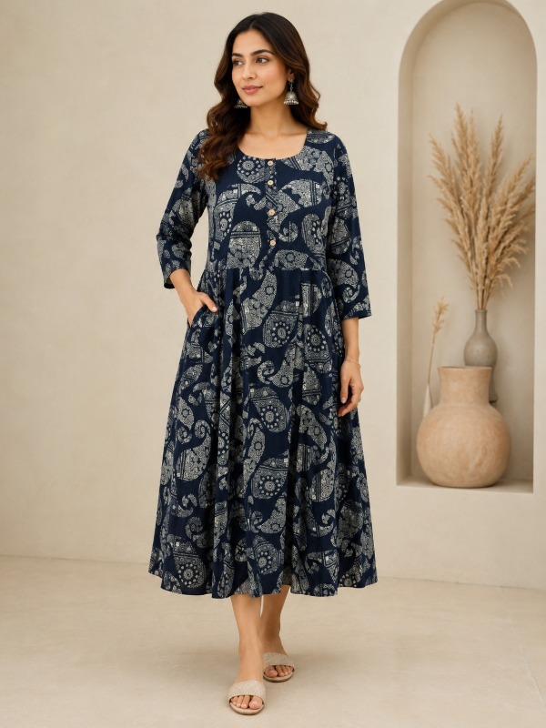 Kashmiri Noor Pocket Frock