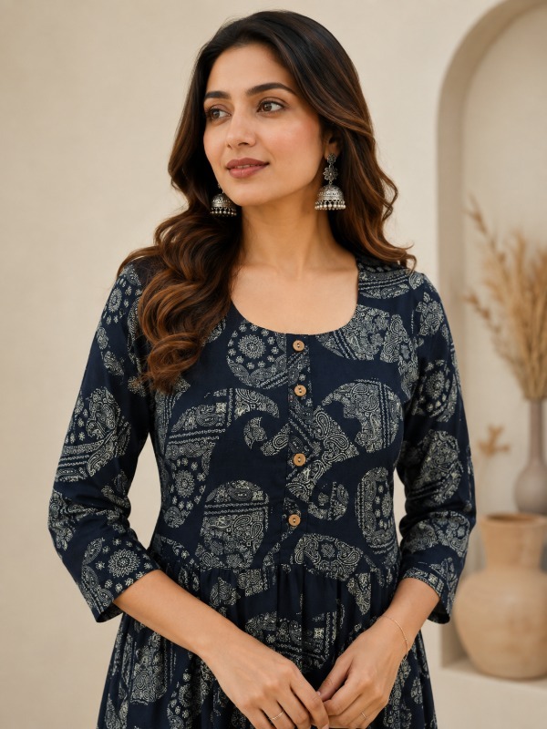 Kashmiri Noor Pocket Frock